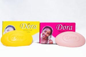 Dora Beauty Soap 50g yellow & pink
